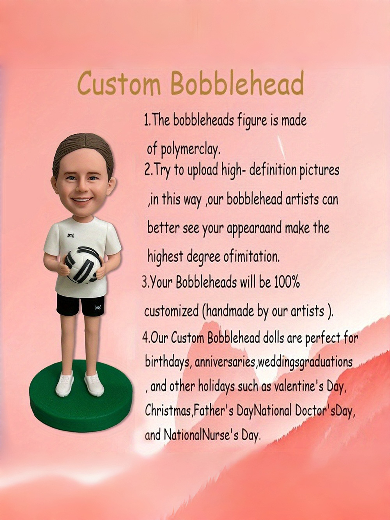 Custom Sports Cartoon Bobblehead